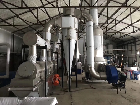 25-60kg/H περιστροφική βίδα στιγμιαίων στεγνωτήρων ανοξείδωτου που ταΐζει τη βιομηχανική αποξηραντική μηχανή