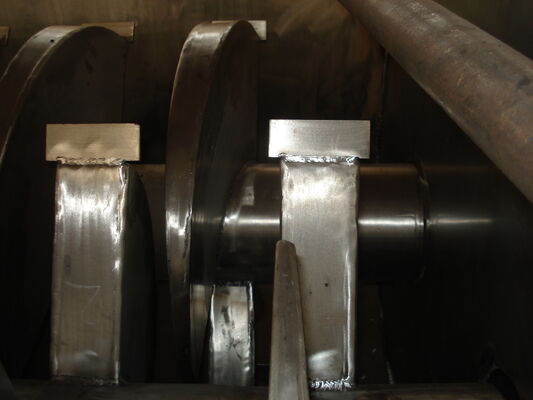 Εξοικονόμηση Ενέργειας Οριζόντιος Στεγνωτήρας Πτερυγίων με Κοίλη Λεπίδα για Λάσπη