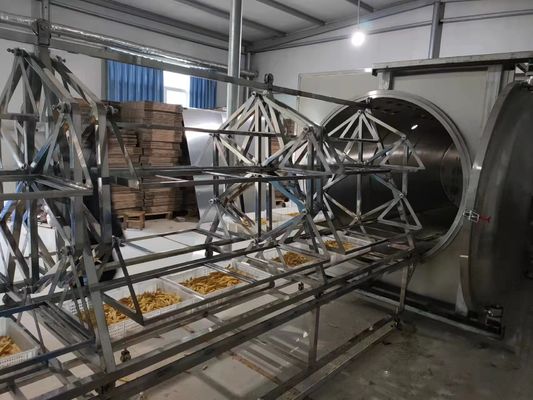 380V κενή ξηρότερη 48KW PLC HMI αποξηραντική μηχανή χαμηλής θερμοκρασίας μικροκυμάτων